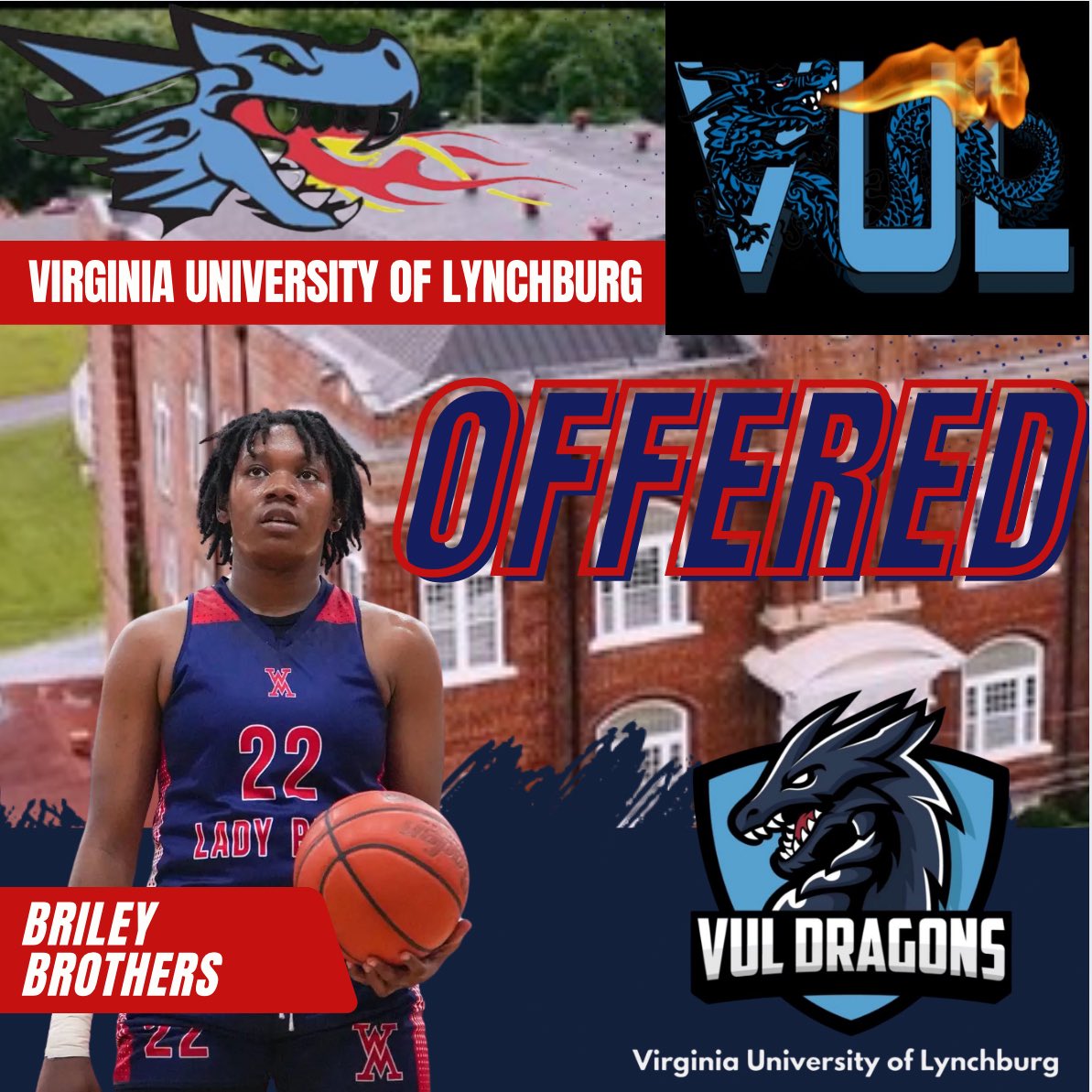 Briley Brothers (@brileybro_2026) on Twitter photo Blessed to receive my 2nd offer from Virginia University of Lynchburg. Thank you to Coach Walker for this opportunity! Giving All Glory to God!
<a href="/WMHS_ladyrebs/">WMHS Lady Rebs Basketball</a> Blessed to receive my 2nd offer from Virginia University of Lynchburg. Thank you to Coach Walker for this opportunity! Giving All Glory to God!
<a href="/WMHS_ladyrebs/">WMHS Lady Rebs Basketball</a>