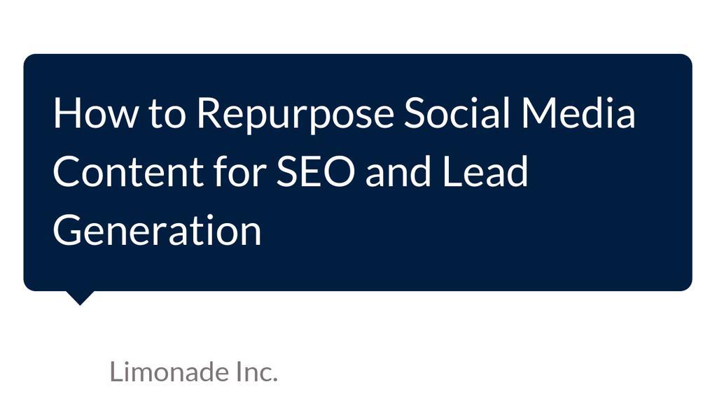 Here’s how to transform these long posts into blog content

Read more 👉 lttr.ai/AgV7s

#BoostLeadGeneration #BlogPosts #ImproveSeo