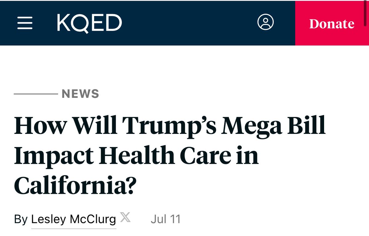 SenAlexPadilla's tweet image. Republicans in Congress just voted to gut funding for CA hospitals by more than $4 BILLION.
This means hospital closures, cuts to Medicaid, and higher health care costs for Californians –– all so they can pay for tax cuts for their billionaire donors. kqed.org/science/199770…