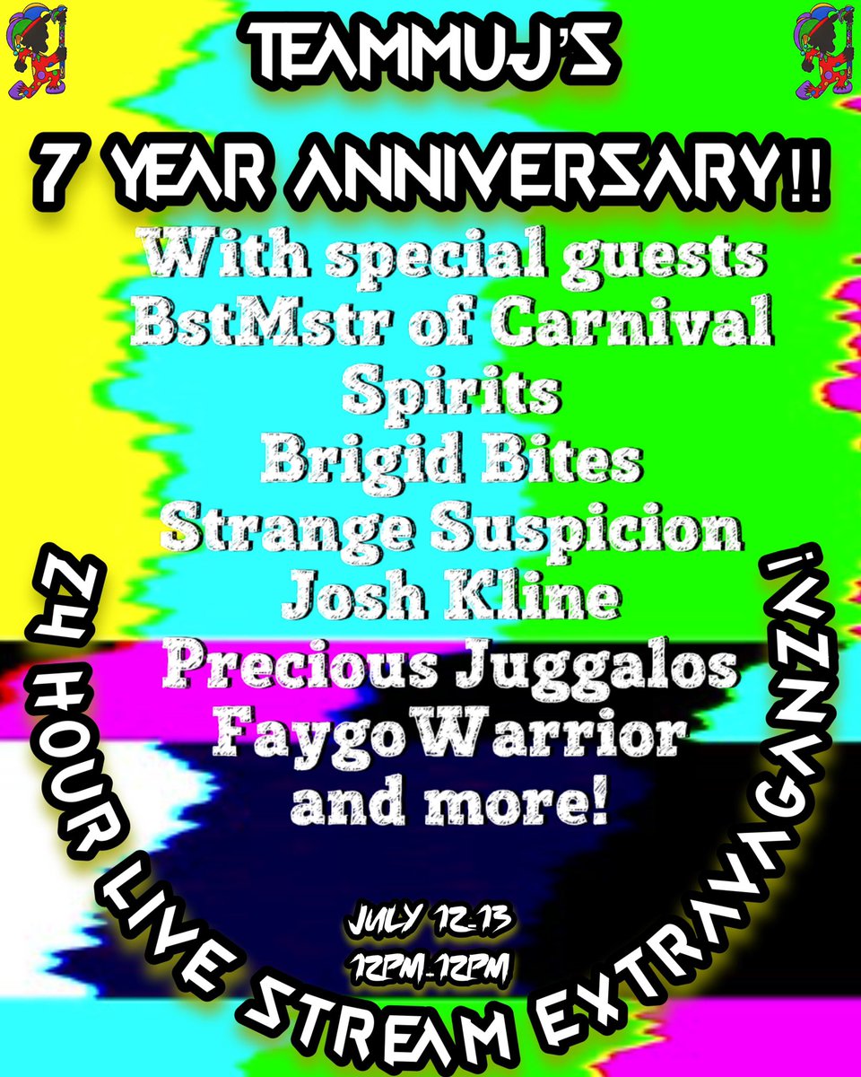 Brigid Bites (@brigidbites) on Twitter photo <a href="/TeamMUJ/">MidwestUnitedJuggalos</a>βs 24 hr / 7 year anniversary stream tmrw is about to be crazy fresh! π―π₯
iβll be reading the stories for the Story Wars & kickin it in the chat πΈπ
pull up & support the homies!!! whoop whoop πͺπ€‘π <a href="/TeamMUJ/">MidwestUnitedJuggalos</a>βs 24 hr / 7 year anniversary stream tmrw is about to be crazy fresh! π―π₯
iβll be reading the stories for the Story Wars & kickin it in the chat πΈπ
pull up & support the homies!!! whoop whoop πͺπ€‘π