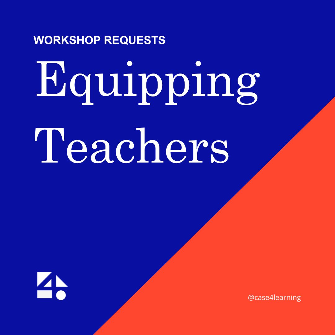 Are you interested in offering a workshop that features CASE materials? We have just the resource for you!

Follow the link below 👇
case4learning.org/case-resources…

#ExperienceCASE #TeachCASE
#CASECurriculum #CASE4Learning