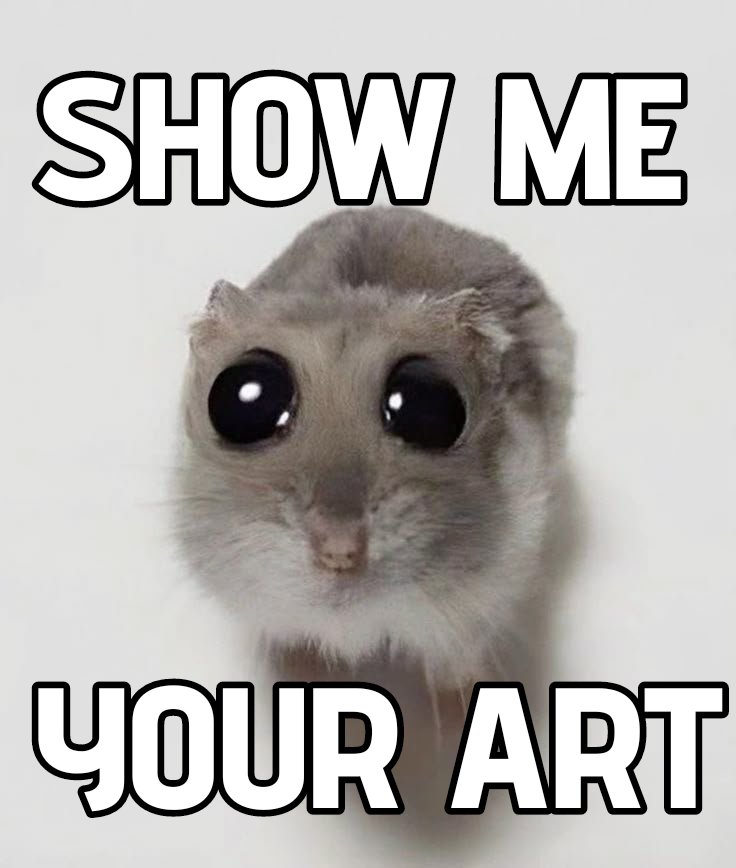 Artist_Joi77's tweet image. 🌟Artists, show this hamster your art and he will rate it from 1 to 10
#artmoots #artshare #art