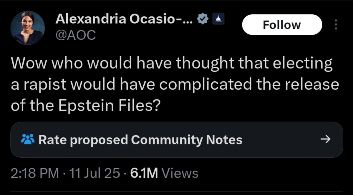 Found one!

You are so fucked AOC. He has not been criminally convicted of rape. I hope he sues you for every penny you have. Send you back to waitressing in a bar. 

This is why you dont elect retards for congress.