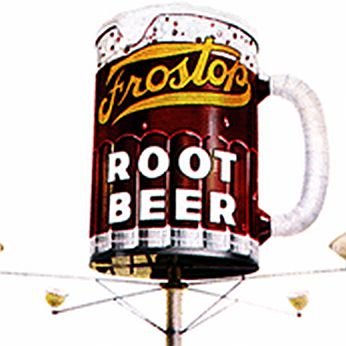 Who out there was lucky enough to ever eat or get a mug of root beer at Frostop?  
#frostop