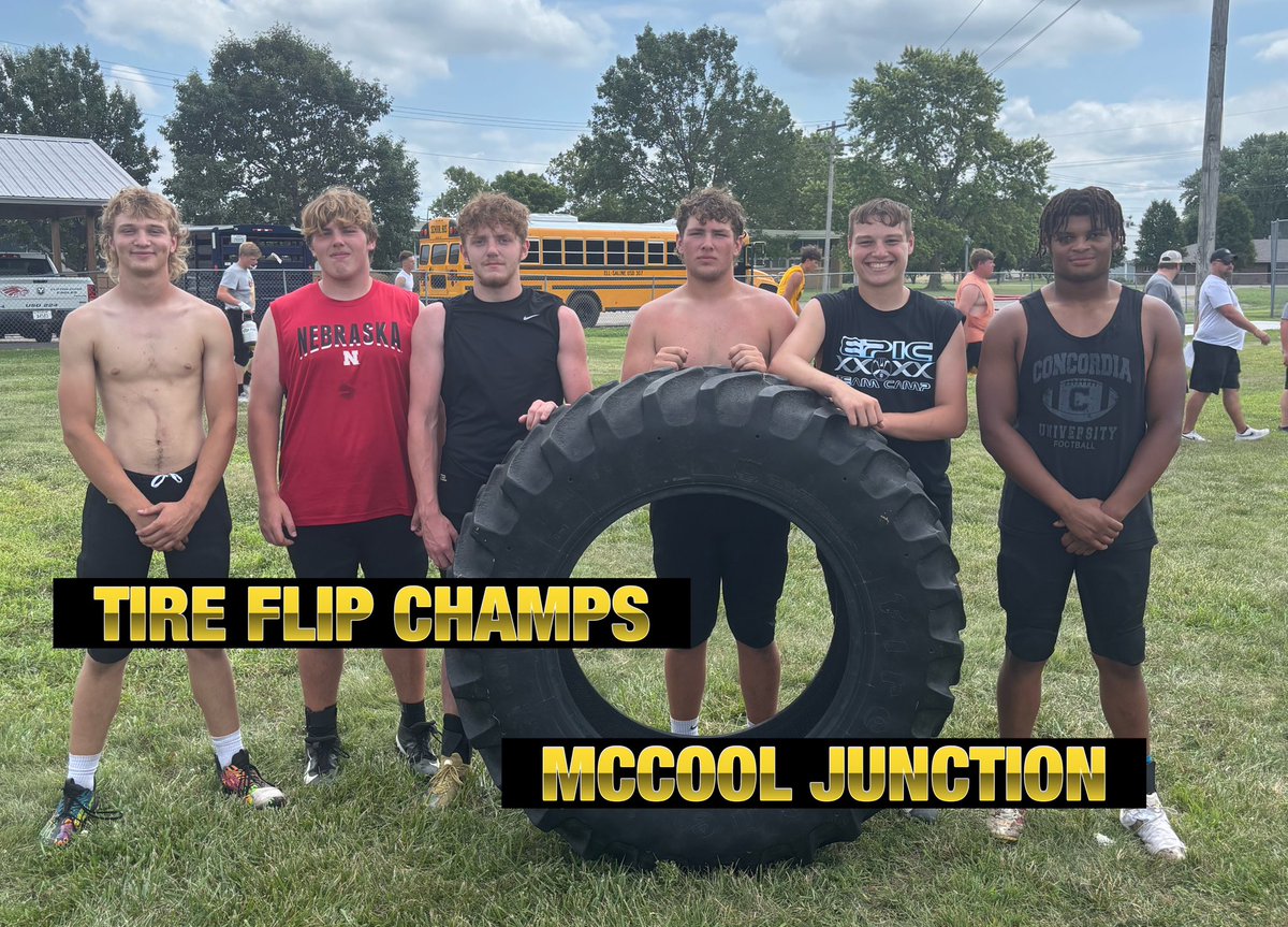 Epic Football (@epicteamcamps) on Twitter photo Here’s your Flippin Champs!
💪🚜 <a href="/mcjmustangs/">McCool Junction Mustangs</a>
#epicfootballcamps
Sponsored by <a href="/KearneyTire/">Kearney Tire & Auto</a> Here’s your Flippin Champs!
💪🚜 <a href="/mcjmustangs/">McCool Junction Mustangs</a>
#epicfootballcamps
Sponsored by <a href="/KearneyTire/">Kearney Tire & Auto</a>