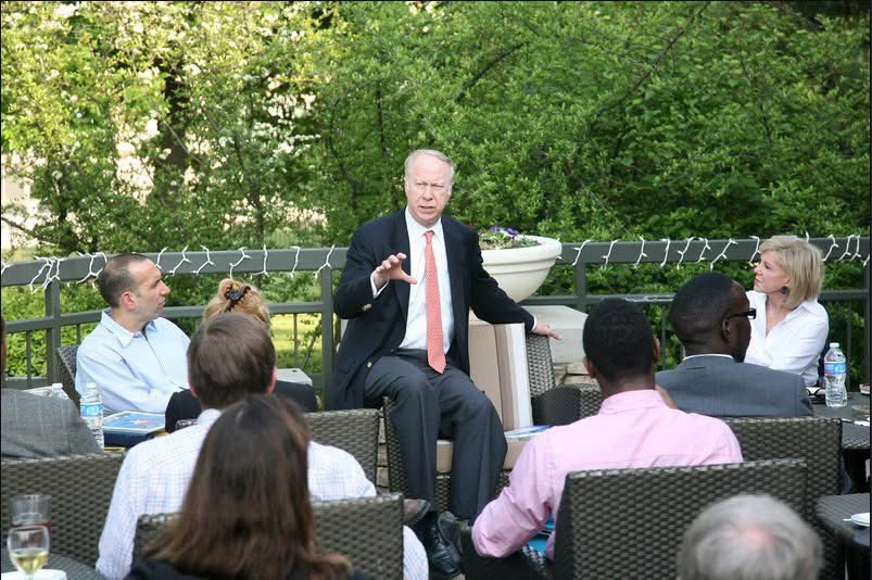 iammarkmonroe's tweet image. Man just to think about my life and the people I have met and sat with. The knowledge bestowed upon me and passing on. I met David Gergen in 2011.
A leader’s role is to raise people’s aspirations for what they can become and to release their energies so they will try to get…