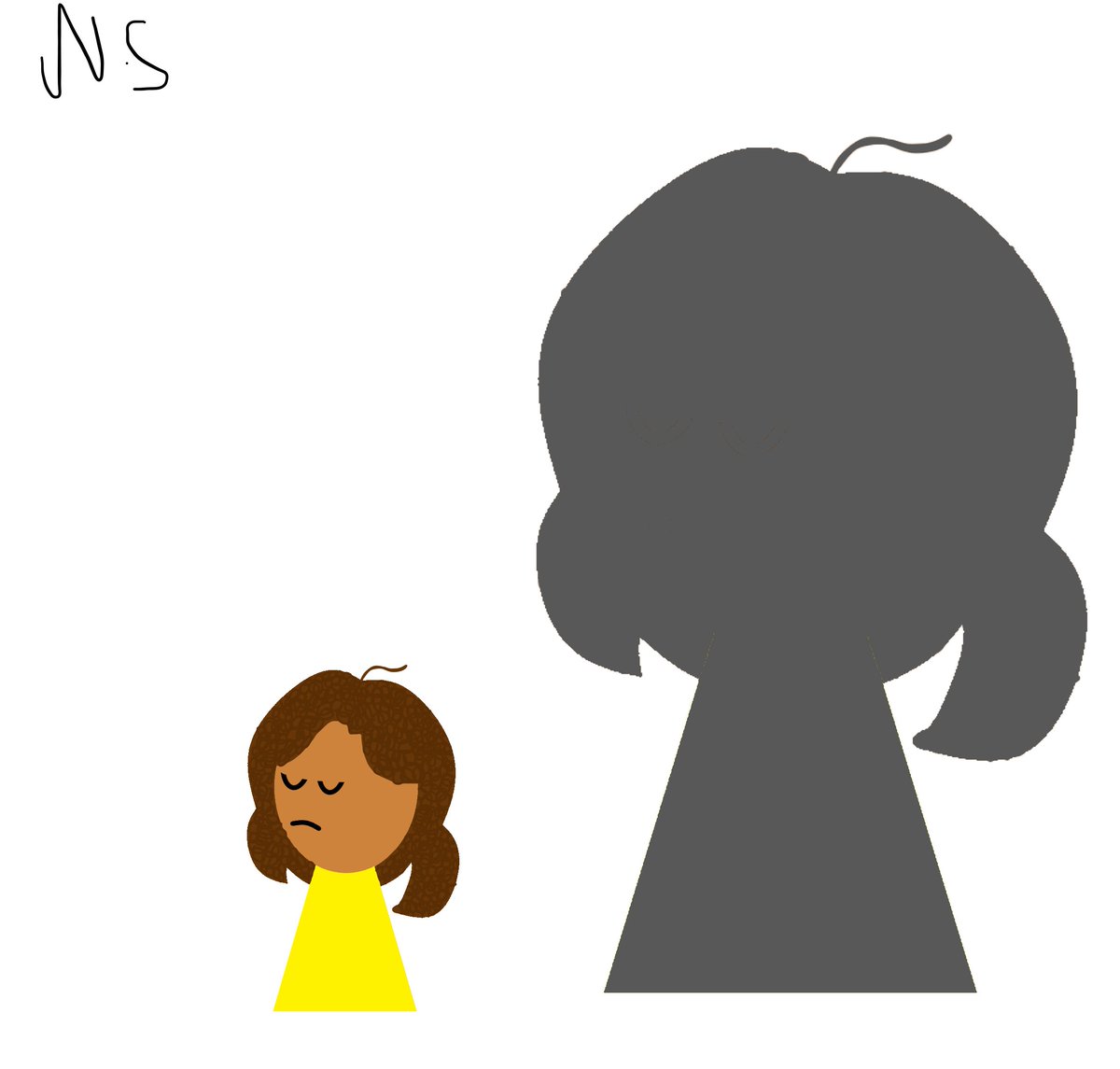 Notrious353's tweet image. fanart de @MGaby_sketch mientras estada en mitad de un ASMR "es verdad que ignoramos nuestra sombra?"