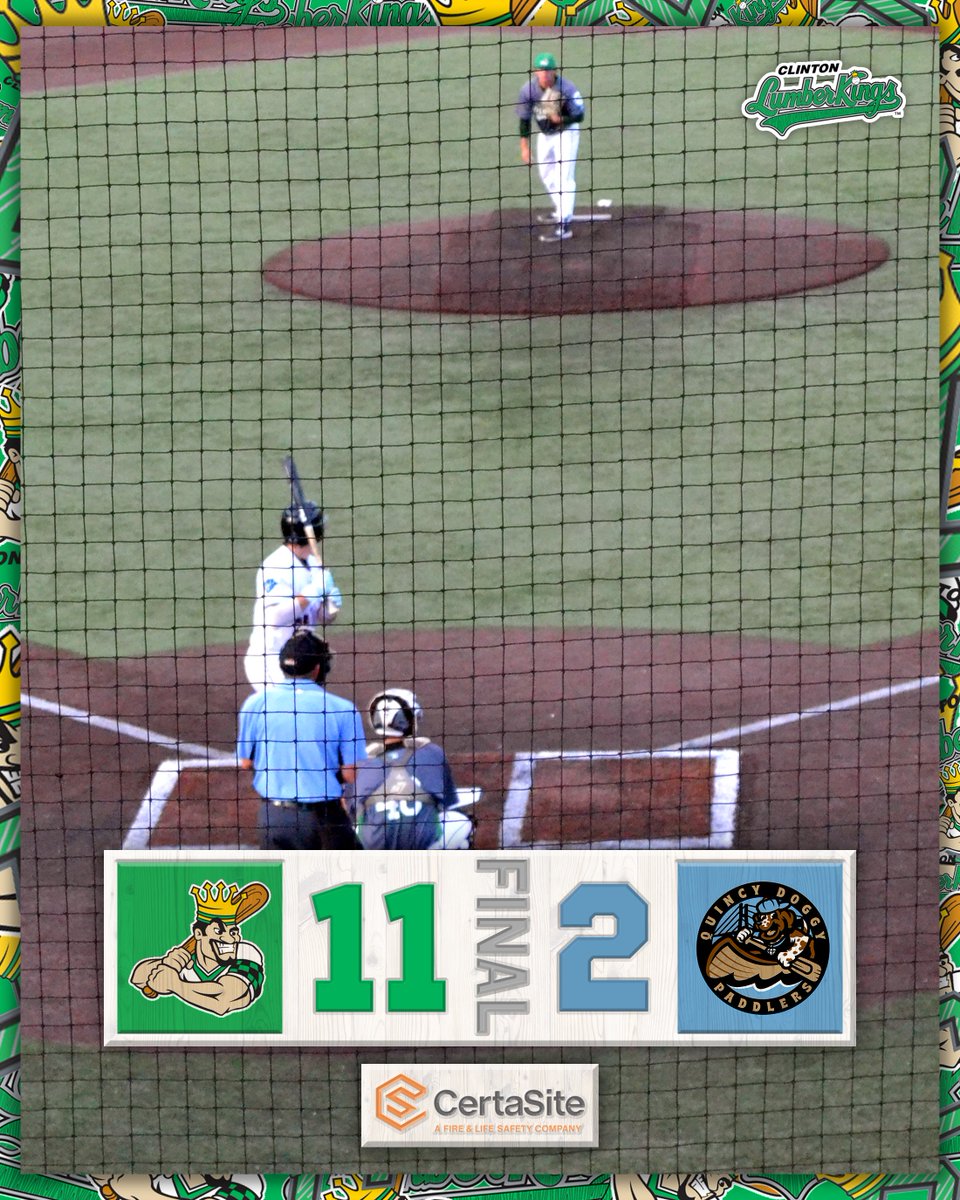 WWWWWW! 6 game winning streak! That ties our longest winning streak (2023) since entering the Prospect League in 2021! Game 2 is pending! Stay tuned for updates!

#CrowneInClinton