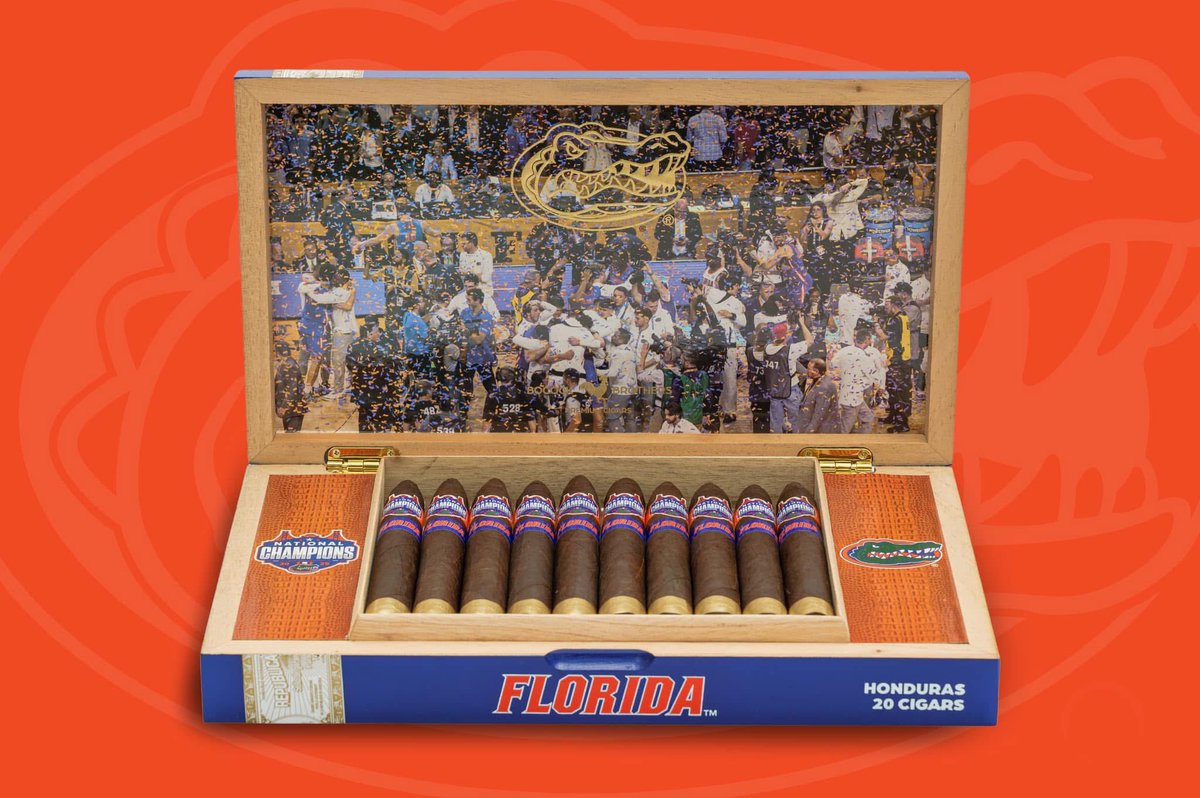 Bocock Brothers Premium Cigars (@bocockbros) on Twitter photo NATIONAL CHOMP-IONS! with third largest title comeback,Florida captures its third Championship! 🐊
🏆 🏆 🏆 this is for you <a href="/FloridaGators/">Florida Gators</a> NATIONAL CHOMP-IONS! with third largest title comeback,Florida captures its third Championship! 🐊
🏆 🏆 🏆 this is for you <a href="/FloridaGators/">Florida Gators</a>