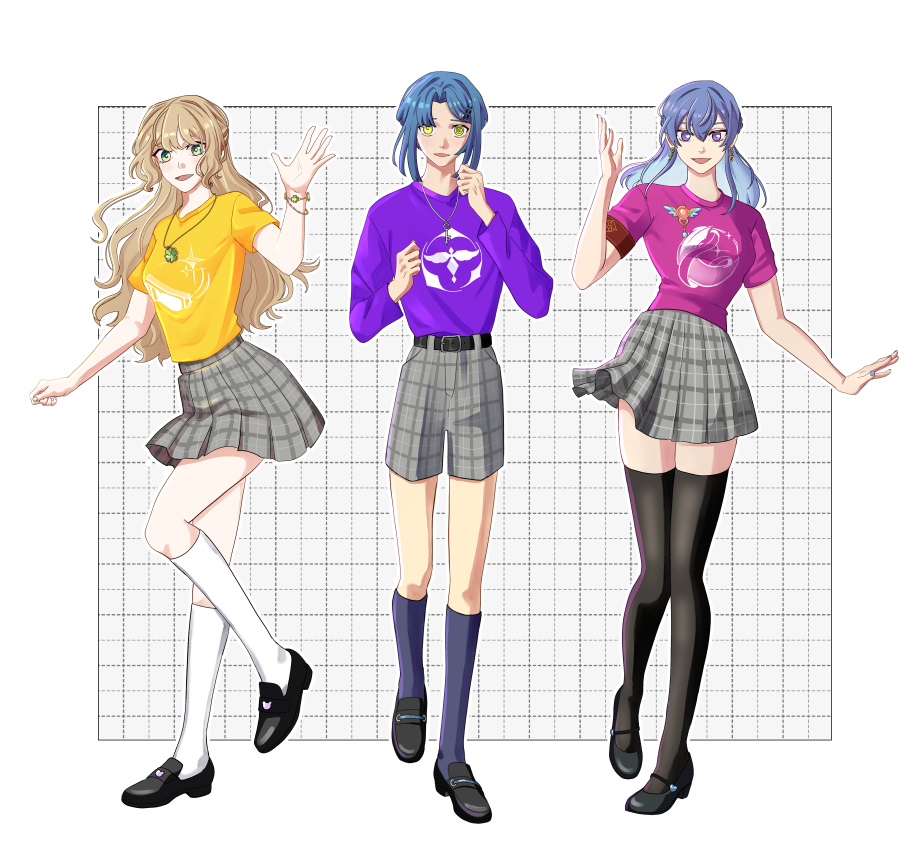 I also draw these 3 amazing vocalists! Thanks for having me!💜💛💙
 #Krisis2ndAnni