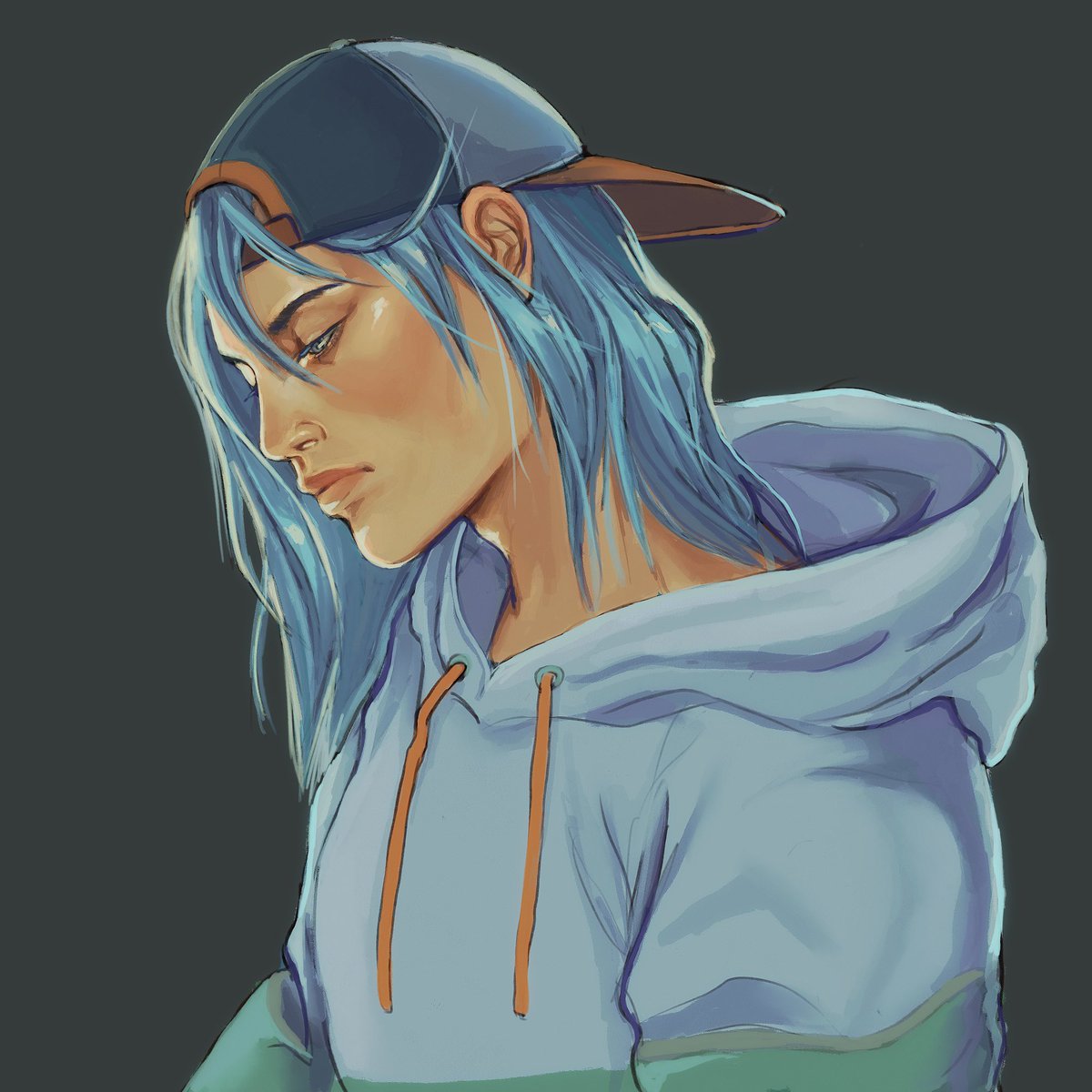 shaedeer's tweet image. artfight friendly fire for @retquits i love a melancholy boy aaaaa ✨🩵