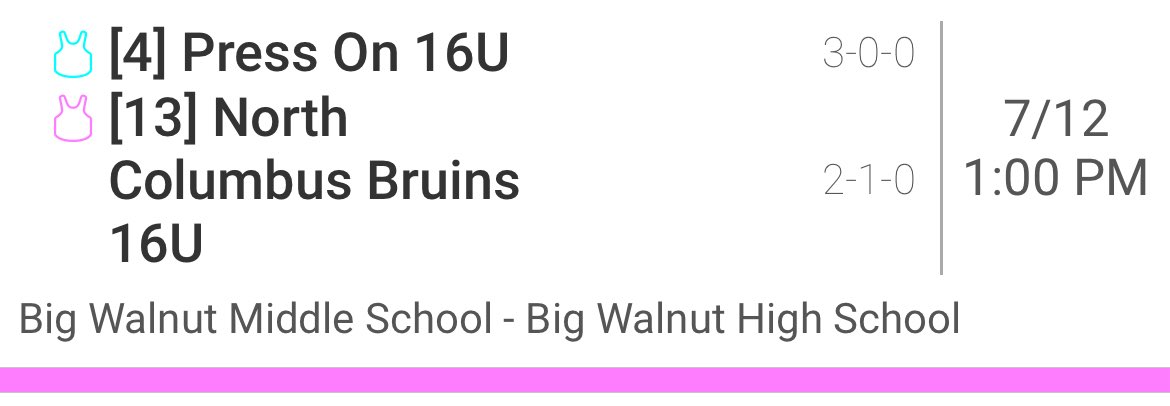 North Columbus Bruins 16U (@ncbruins25) on Twitter photo 16U Brucrew advances to the top bracket in the <a href="/BuckeyeElite/">Buckeye Elite</a>!
Game 1 of bracket play tomorrow at 1:00 against Press On 16U.
Location📍: Big Walnut
<a href="/ncbruins/">NCBRUINS BASEBALL</a>
#OurWay #NCB #Brucrew 16U Brucrew advances to the top bracket in the <a href="/BuckeyeElite/">Buckeye Elite</a>!
Game 1 of bracket play tomorrow at 1:00 against Press On 16U.
Location📍: Big Walnut
<a href="/ncbruins/">NCBRUINS BASEBALL</a>
#OurWay #NCB #Brucrew