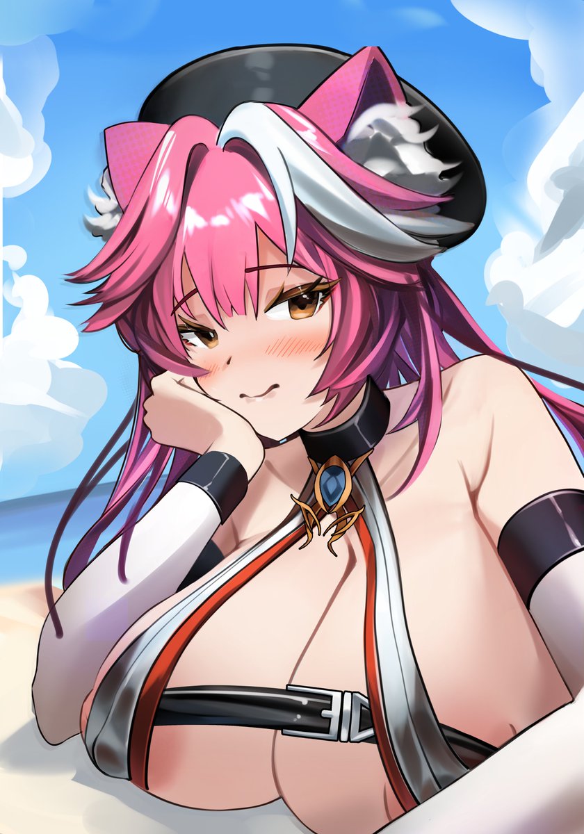 Raora (beach ver.)🌊🌴🐈
#RaorArt