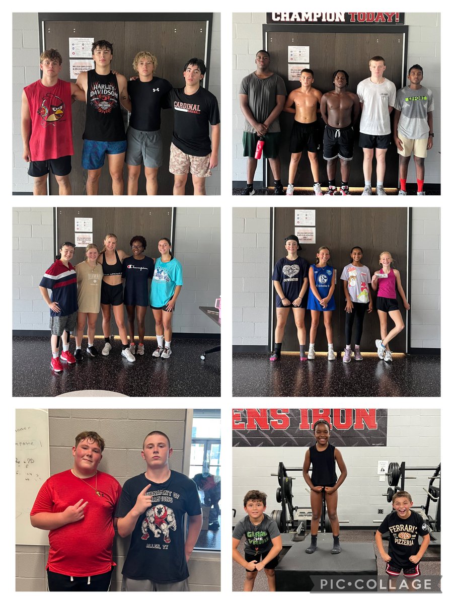 The Melissa Cardinals have turned it up a notch in July! Our first week back &amp; the energy was as high as ever! Can’t wait to finish out this month ready to DOMINATE the upcoming year! S/o to our ⭐️’s of the week!

HI: Jared, Max, Cash, Matthew
8&amp;9: Reese, Julian, LA, Jackson, Sai