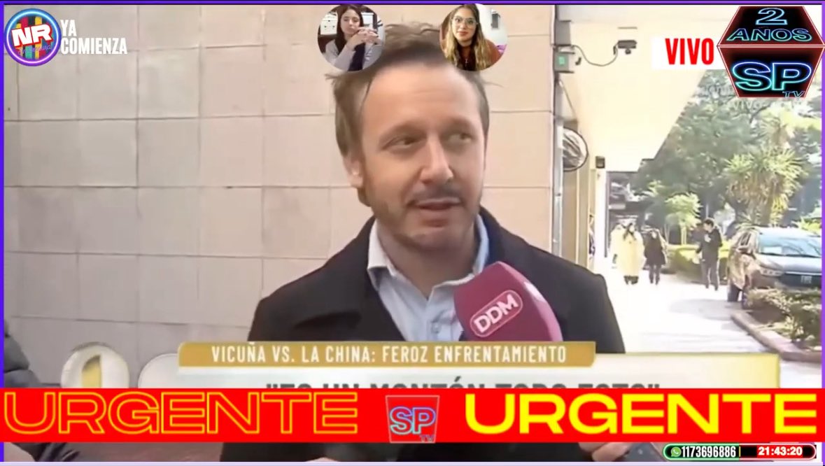 Siempre Primicias | SPTV (@siemprimicias) on Twitter photo 🔴EN VIVO
Todo el escándalo Benjamin Vicuña vs China Suárez
Lo comentamos en #NotMe 💬
👉🏻EN INSTANTES
<a href="/NachoRodriOk/">𝙉𝙍 | Nacho Rodriguez</a> #NRSinCensura
Míranos en directo👇🏻
YouTube.com/@siempreprimic… 🔴EN VIVO
Todo el escándalo Benjamin Vicuña vs China Suárez
Lo comentamos en #NotMe 💬
👉🏻EN INSTANTES
<a href="/NachoRodriOk/">𝙉𝙍 | Nacho Rodriguez</a> #NRSinCensura
Míranos en directo👇🏻
YouTube.com/@siempreprimic…