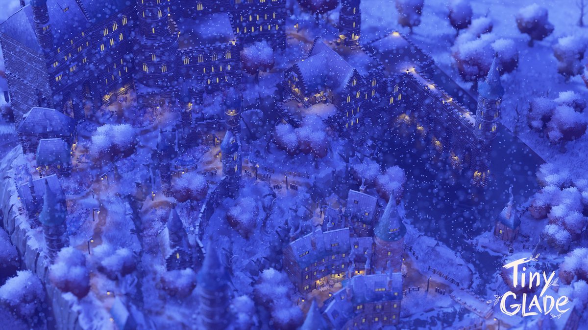 SuccubusAshy's tweet image. Snowy city and castle in @anastasiaopara's tiny glade game!!
I really love it :3
#TinyGlade #art #diorama #gaming