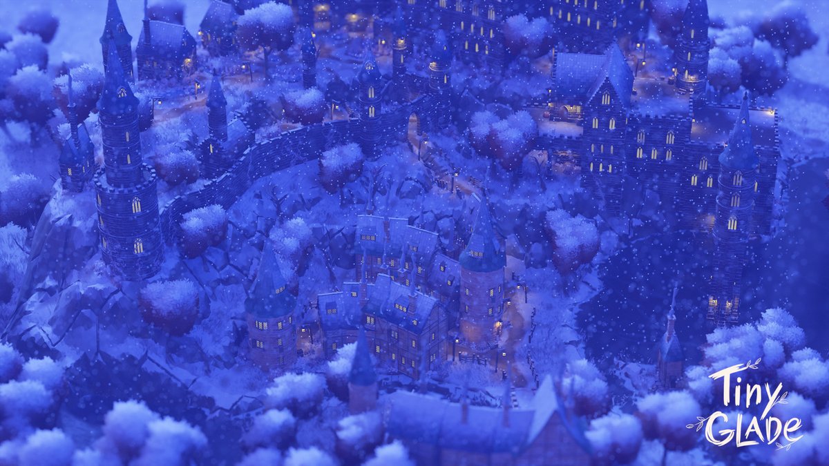 SuccubusAshy's tweet image. Snowy city and castle in @anastasiaopara's tiny glade game!!
I really love it :3
#TinyGlade #art #diorama #gaming