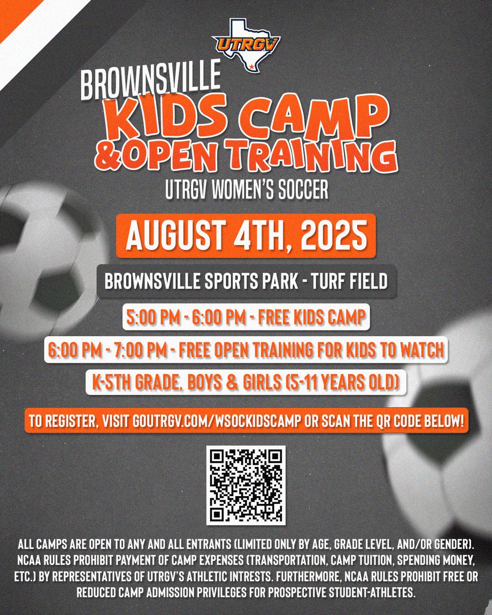 Join us for our first kids camp of the season! ✌🏼✌🏼 #UTRGV #RallyTheValley