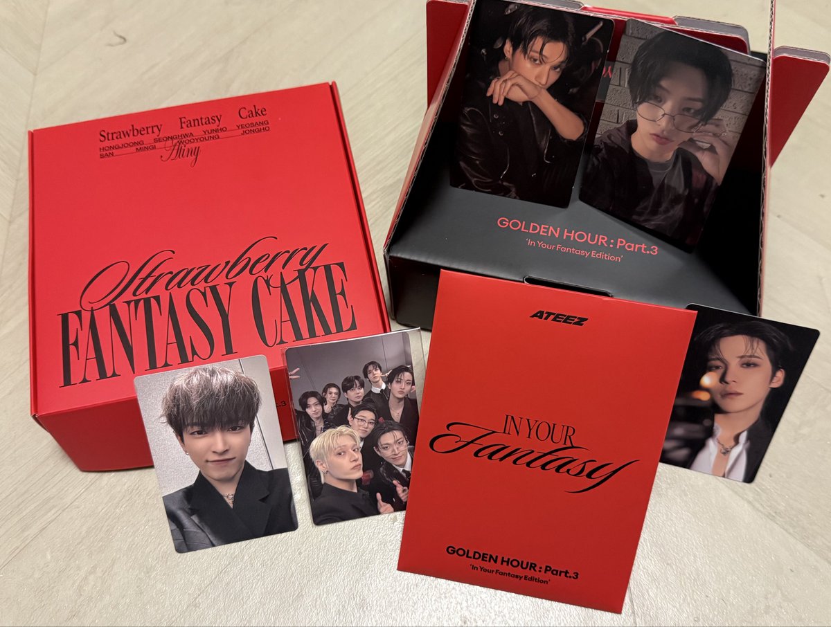 yeodeongie's tweet image. I woke up to iyf cake set at my door woah