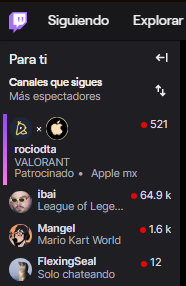 <a href="/rociodta/">rocio🧸</a> 
Queda bonito el logo posicionado en la barra de seguidos