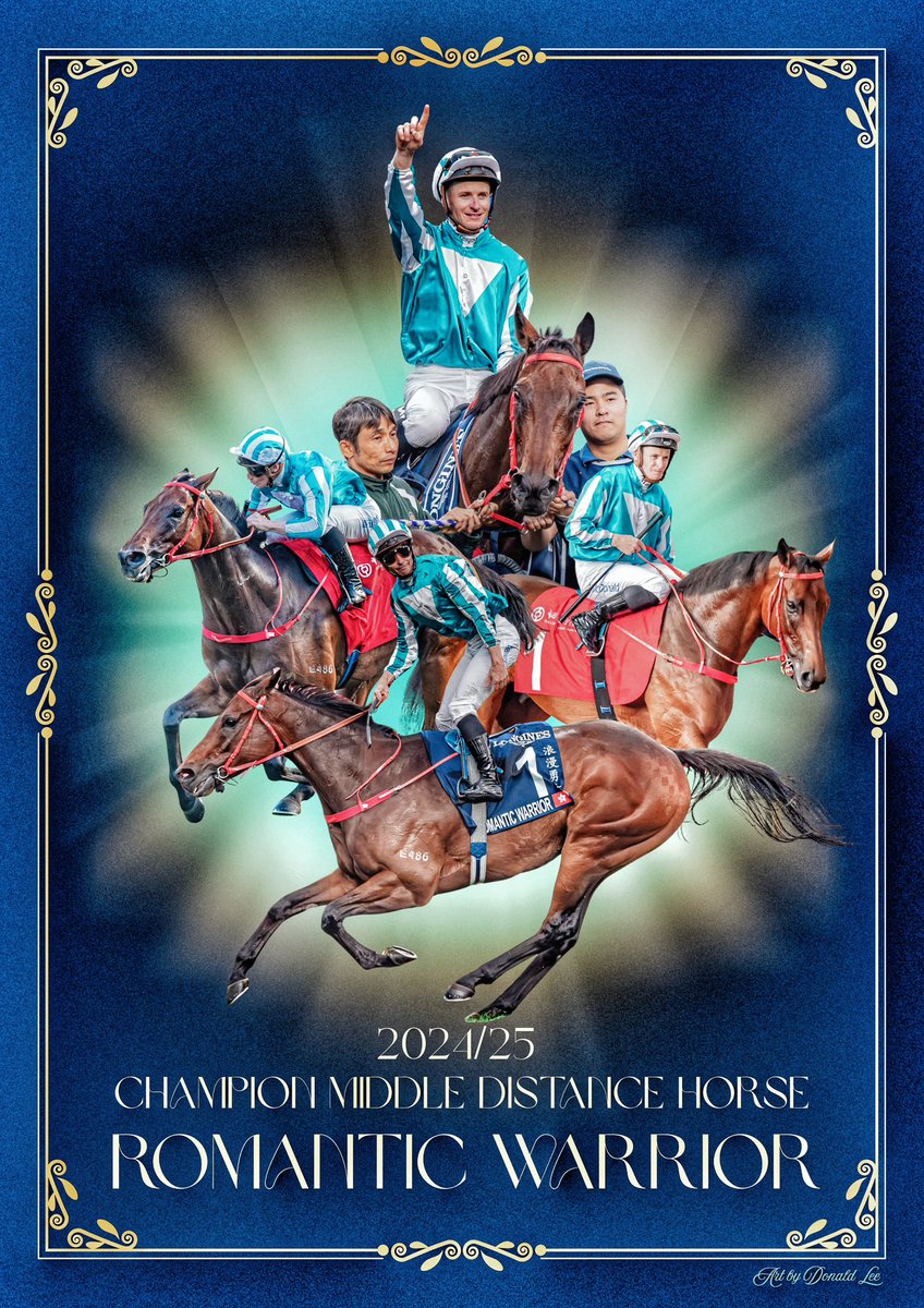 4th Champion Middle Distance Horse 

Romantic Warrior 🏆 <a href="/mcacajamez/">James McDonald</a> 

#HKracing