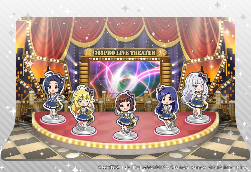 shion66618's tweet photo. ミリシタ8周年記念イベントでGETしたアクリルスタンドを飾ったよ！

#ミリシタ
#祝ミリシタ8周年
#ミリシタアクスタディスプレイ https://t.co/R8QOxEaWMG