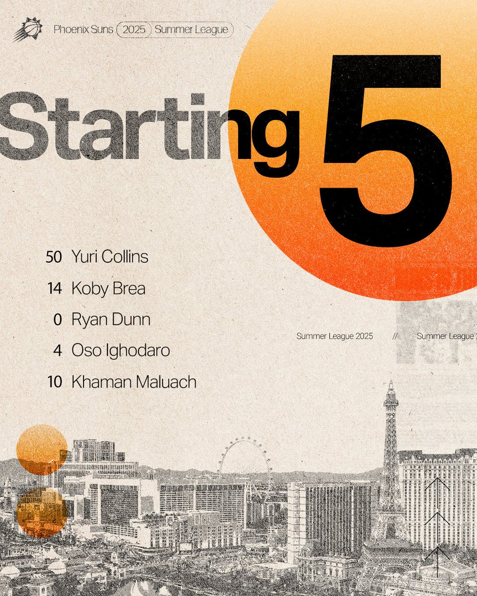 Summer Suns' first 5️⃣
