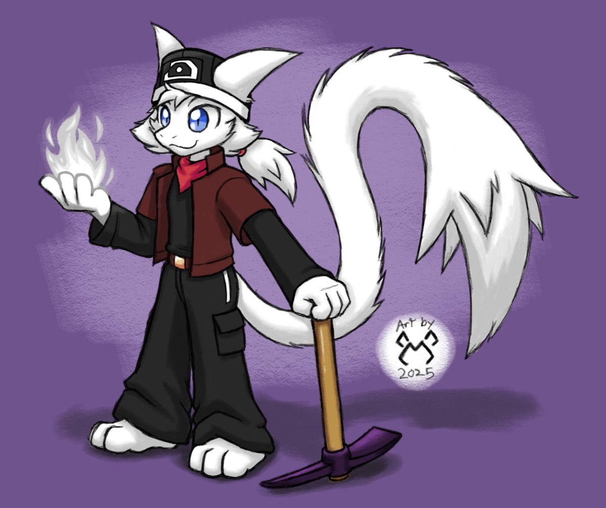 malamiteltd's tweet image. Tried making @CooperTheHusky0 a Teijru. I keep wanting to call him "Apatite."