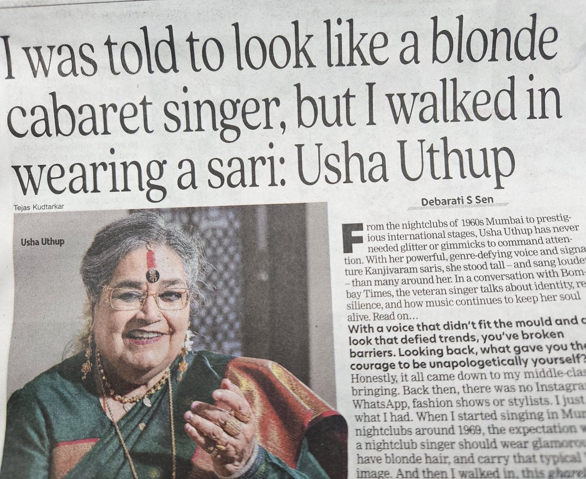 Prof. Anil D'Cruz (@docdcruz) on Twitter photo You broke barriers with your own unique style and talent!
<a href="/singerushauthup/">Usha Uthup</a> . Sky fall in a saree - my particular favorite !! So much to learn than always trying to live up with the Jones's !!! You broke barriers with your own unique style and talent!
<a href="/singerushauthup/">Usha Uthup</a> . Sky fall in a saree - my particular favorite !! So much to learn than always trying to live up with the Jones's !!!