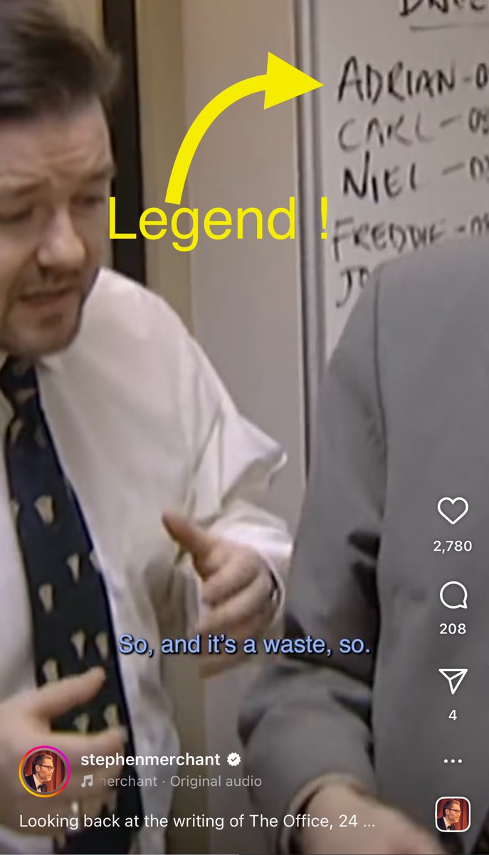 ⁦<a href="/rickygervais/">Ricky Gervais</a>⁩ I’m very late, but Thank You for this. I’m in the World’s Greatest Sitcom. Thank you, Rick. And.. the other guy.