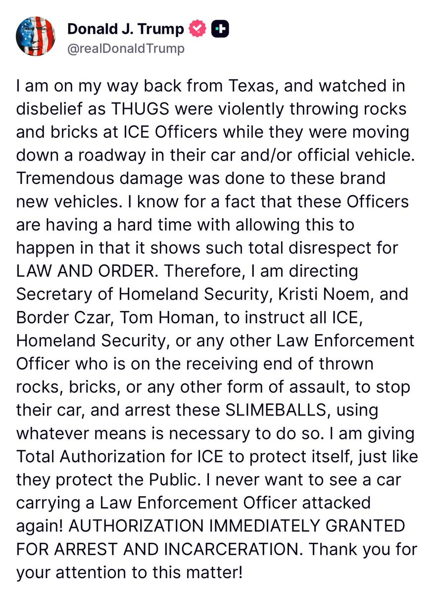 This is what I Voted for!! GAME OVER. 

YOU (rioters) ARE PAST "FA" and NOW AT "FO" Law and Order is Coming!!! Enough is Enough!!🇺🇸💪
