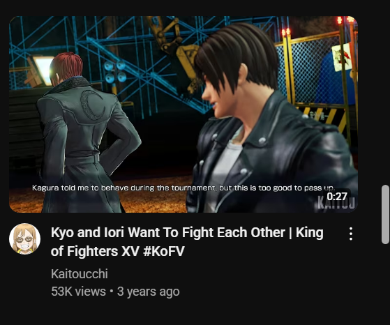Queen_ofCoffee's tweet photo. Kyo and Iori Want To Fuck Each Other | King of Fighters XV #KoFV https://t.co/66a5OqJg8Z