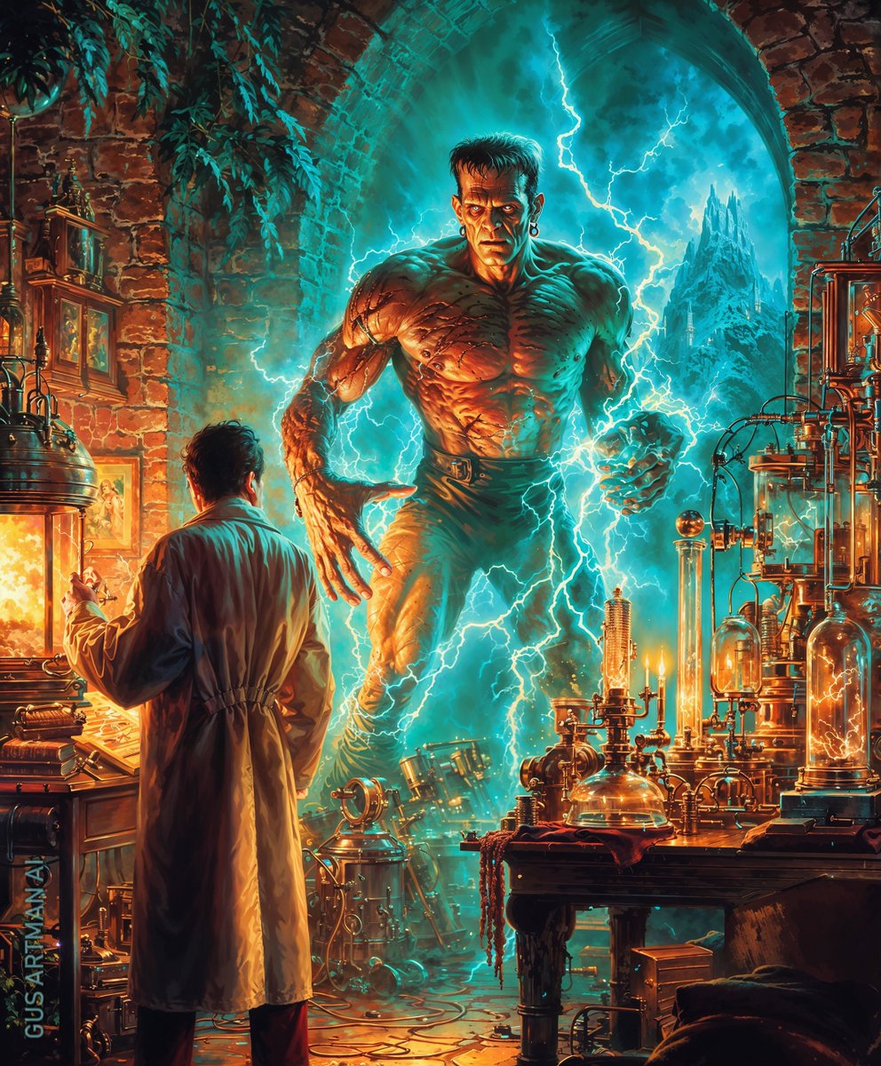 Community Challenge 

Share your best generative image below for a chance to be featured in our community header this week.  

Quote or reply and one of the most liked images will be featured. 🔥

Here my entry: Birth of Frankenstein