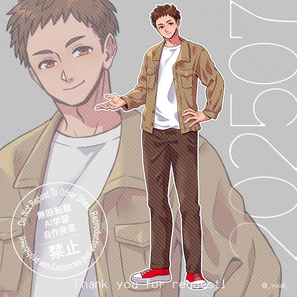 _yuu9_'s tweet image. 立ち絵ガチャにてご依頼いただきました。
消防士さんの私服姿です。
ご依頼ありがとうございました〜!
#Commission #立ち絵 #SKIMA
skima.jp/item/detail?it…