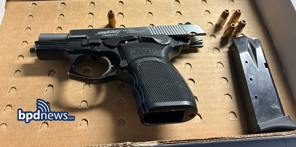 More great police work. Another gun off the streets of Boston.