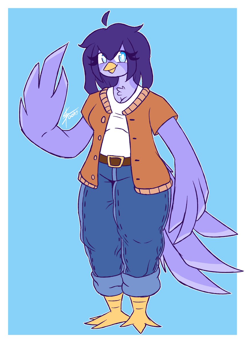 Seb_Pirata's tweet image. Comm for @GooberGal96 💜
Look at this lovely bird!