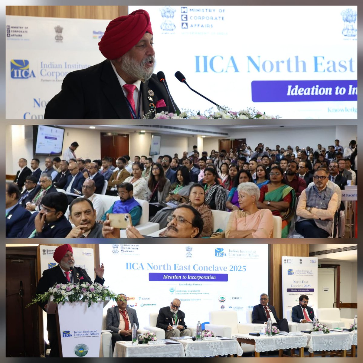 theicai's tweet image. CA.Charanjot Singh Nanda, President ICAI in the presence of CCMs and other dignitaries shared visionary insights at the IICA North East Conclave - Idea to incorporation - Northeast Focus in Shillong to enhance dialogue on governance, capacity building, and regional development.
