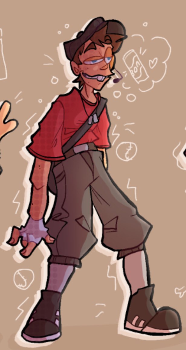 Gubbyalt's tweet image. Really really old scout drawing but it has a lot of character to it which I like