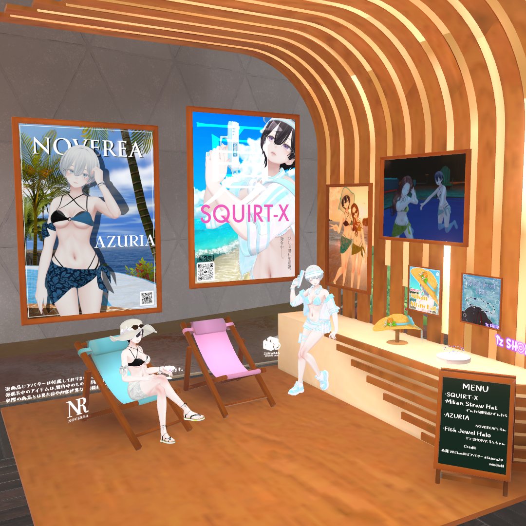 ✨#Vket 2025 Summer 開幕✨

#ずんわら雑貨店 は今回、
「The Alter Vista Midnight -Crescent Calm-」にて
#NOVEREA（<a href="/ToronVR/">Toron@VR</a>）様、T'zSHOP（<a href="/TARTE_vrc/">たるとちゃん@VRchat</a>）様と共同出展しています！

衣装試着用のVketちゃんパブリックアバターも設置中！

ぜひブースにお立ち寄りください！

#VRChat #VketMenu
