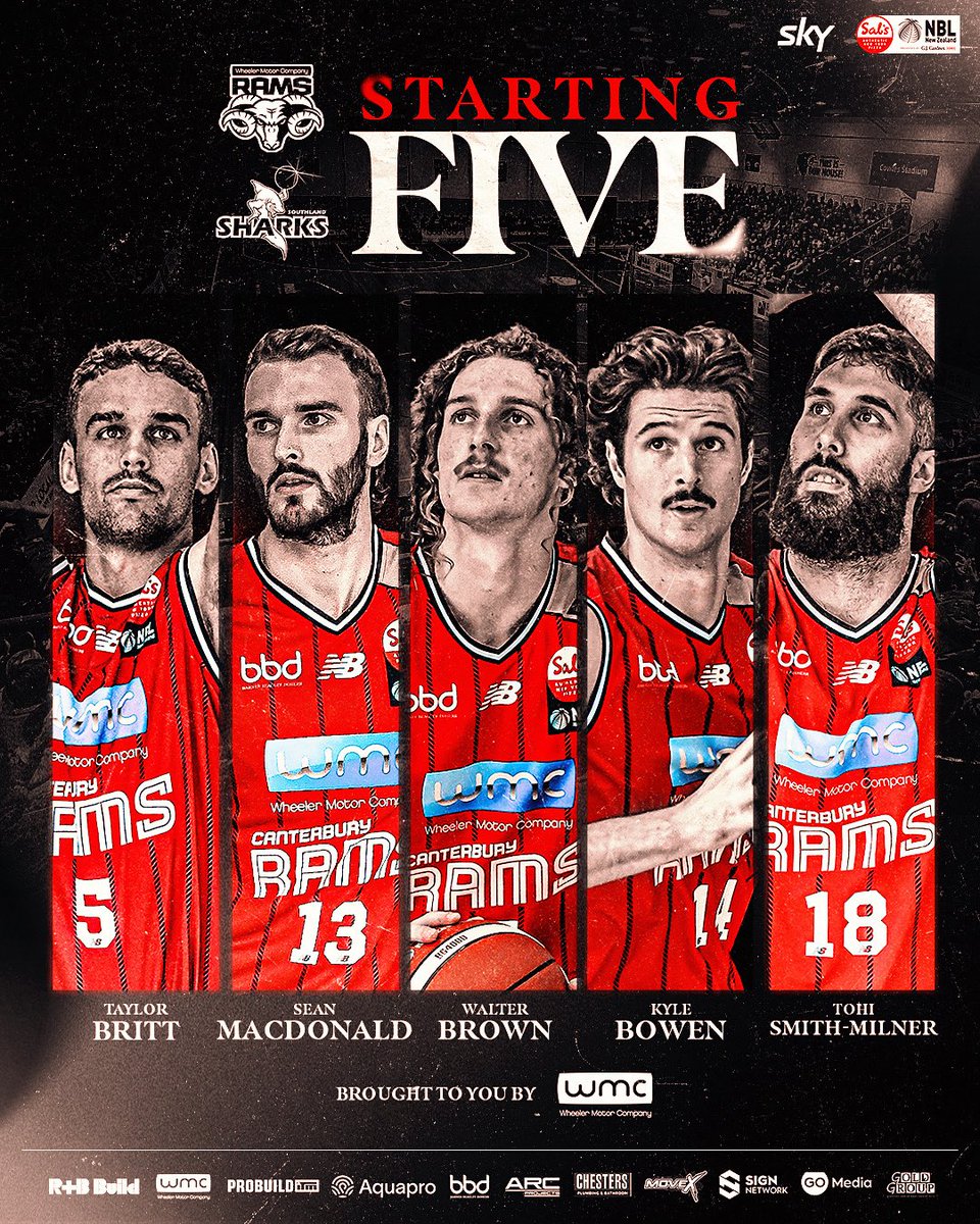 Your Semi-Final Starting 5 🔥

Tipoff at 2:00pm. Let’s do this!

#SalsNBL <a href="/nznbl/">Sal’s NBL</a> <a href="/skysportnz/">Sky Sport NZ</a>