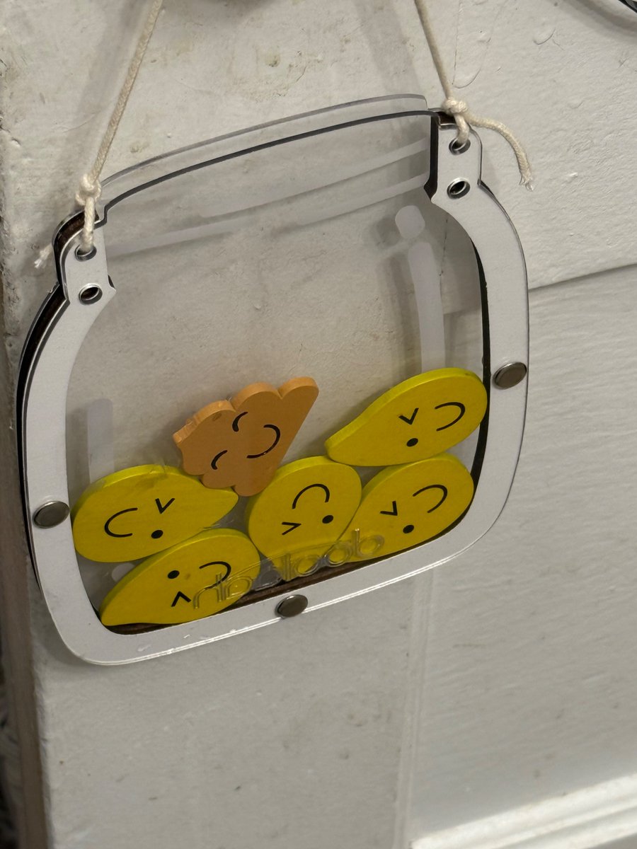 dkalmty's tweet image. We have a plastic jar that we use to help potty train. When he pees in potty he gets a yellow pee merit. We have used this for 2 months but today is the first day we get to put in a poo credit. Little boy is growing up. #pottytraining
#pullups 
#whenwillwebedonewithpullups