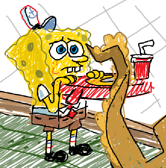 thelingolee's tweet image. i cant take screenshots on paramount plus, so i have to draw what i see for my friends instead