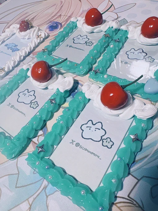 クリームソーダのケース #トレカケース #ハンドメイド #handmade