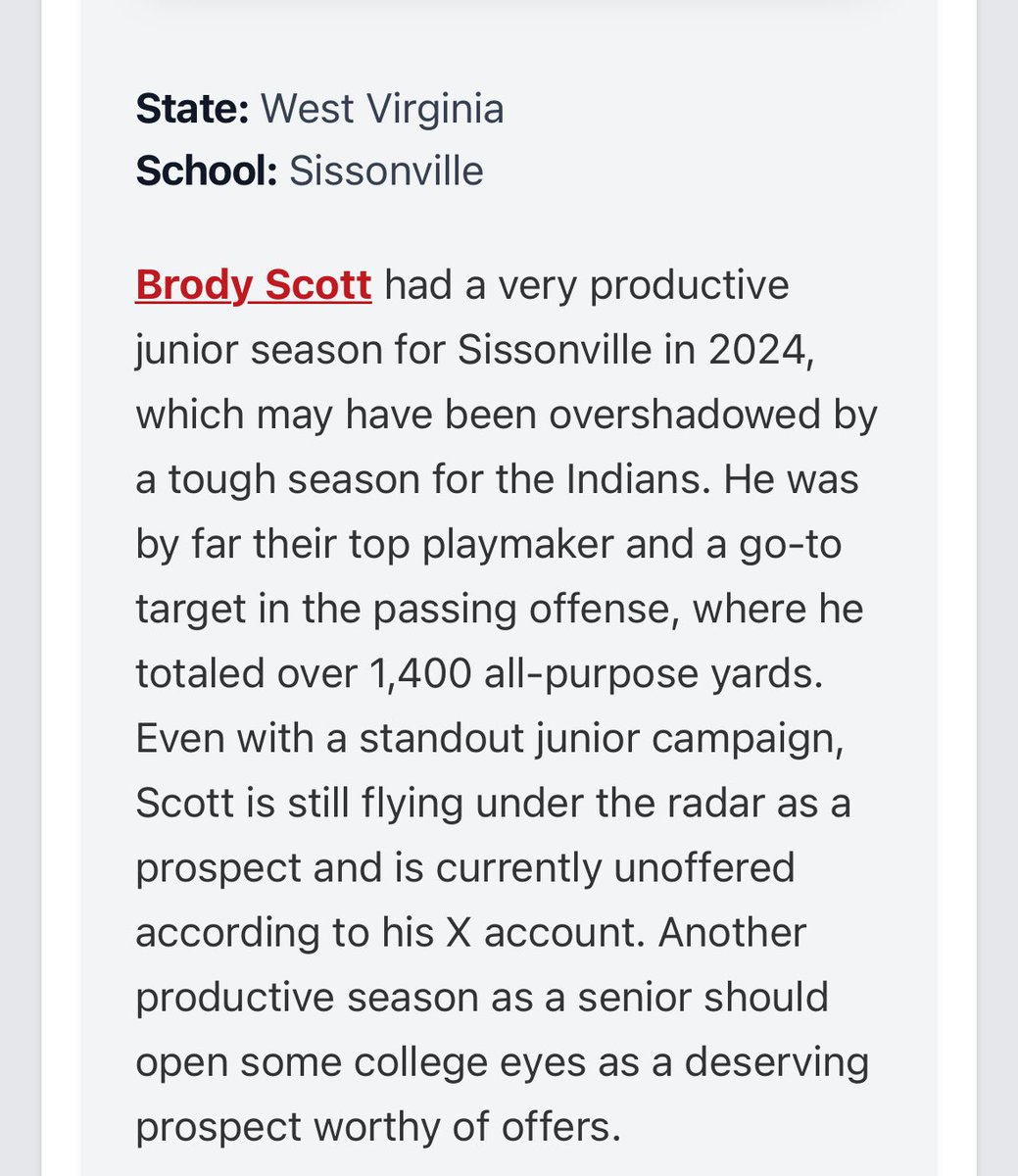Thanks for the write up <a href="/PrepRedzoneWV/">Prep Redzone West Virginia</a> !!