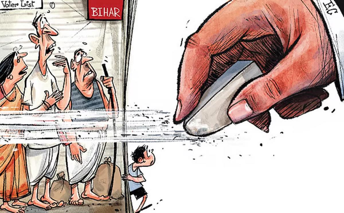 பிகார் தேர்தல் பித்தலாட்டங்கள்:

எழுத்து :அ.முத்துக்கிருஷ்ணன்

இன்று புது தில்லியில் இருக்கும் எனது நண்பர் ஒருவரிடம் நீண்ட நேரம் உரையாடிக் கொண்டிருந்தேன். பெஹல்காமில் தொடங்கி பிகார் வரை இந்தியா முழுமையிலும் நடைபெற்றுக் கொண்டிருக்கும் விசயங்களை பற்றி பேசினோம். 

அதில் பிகார்