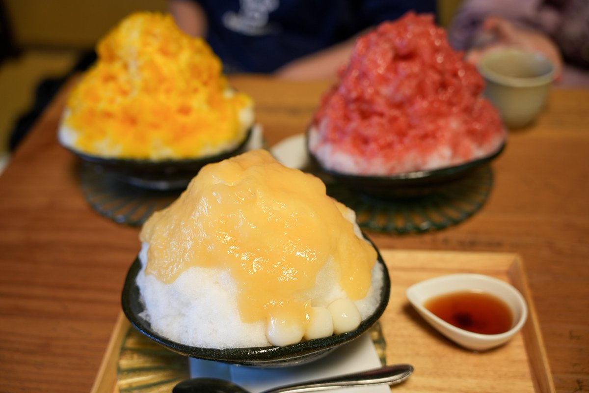 IDOL_57's tweet photo. 朝葡萄からのどかタッチ→時間調整に裏十三峠♪
久々のこちらで朝ごパンからの、およめ＆娘と合流して桃と紅茶のかき氷ー🍧
#Erdal
#みやけ https://t.co/Eb97qZsJLz