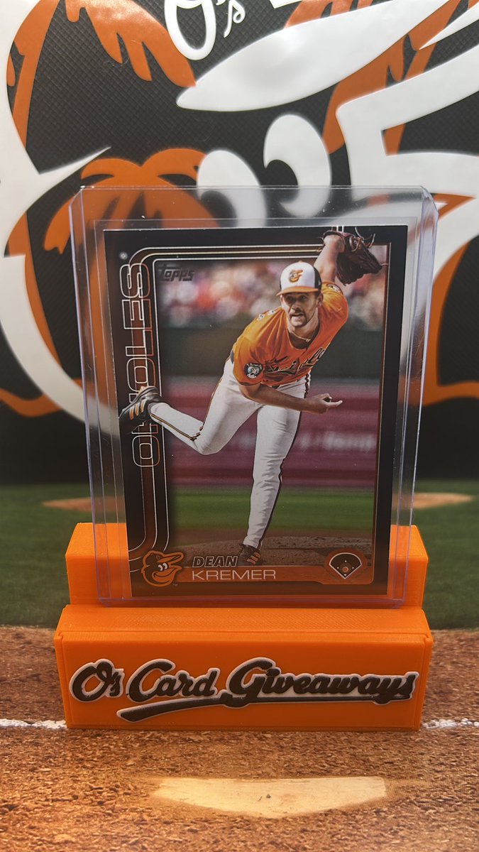 ORIOLES WIN!!! Like retweet and follow! I’ll select one lucky follower to receive this Dean Kremer (66/74) card tomorrow during the game! #Birdland