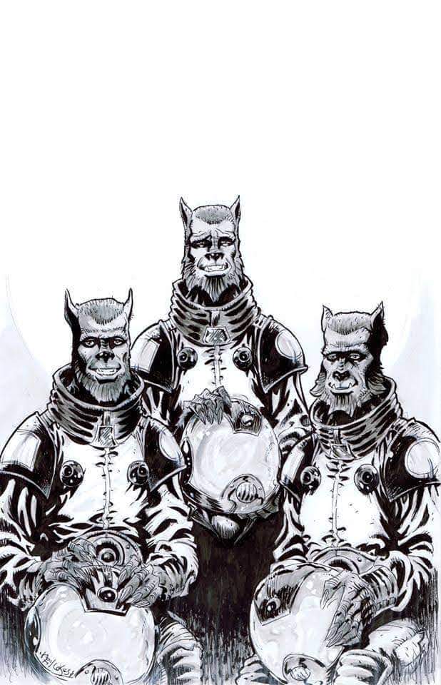 #Werewolfnight on #TheLastDriveIn makes me wanna go back finish my werewolf astronauts script.  Where Kubrick was forced to shoot fake lunar landing when the 1st crew returns from the moon as lycanthropes #joebobbriggs #shudder
#FridayNight