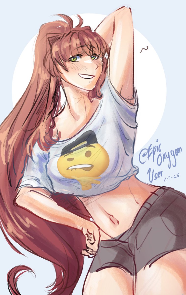 EpicOxygenUser's tweet image. No matter how busy life gets, there will always be time for a Monika
Monika Friday 96
#DokiDokiLiteratureClub #ddlcmonika