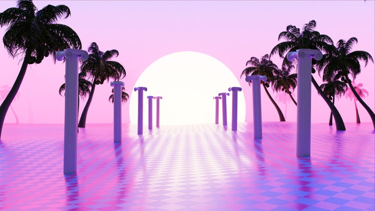 Tokoshoran's tweet photo. @Me_personallyme That's just the vaporwave zone of the cyberworld. https://t.co/mqqCblSZrE